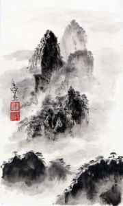 Voir cette oeuvre de encre-zen: Montagnes de Chine
