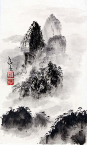 L'artiste encre-zen - Montagnes de Chine