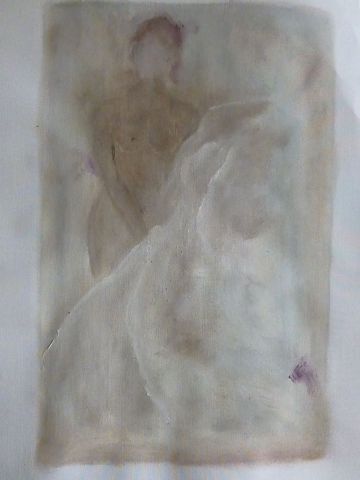 La robe blanche - Peinture - Laurence GIRERD
