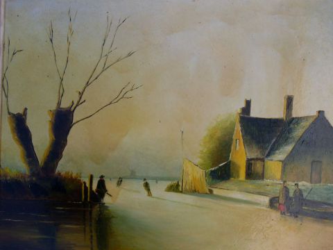 Paysage nordique - Peinture - Albert Nic du Rocher
