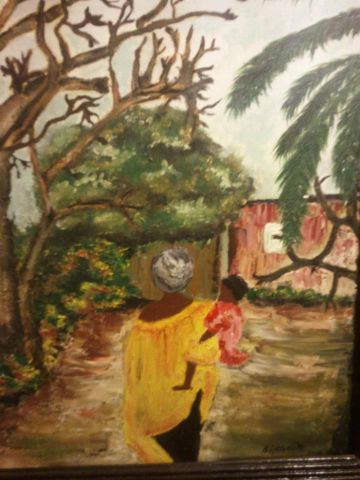 L'artiste mag peintures - femme d'afrique