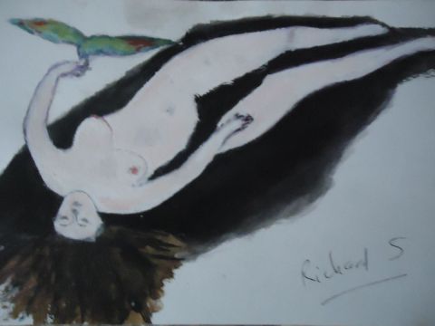 Le perroquet - Peinture - Richard S