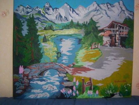 L'artiste sergio - paysage de montagne