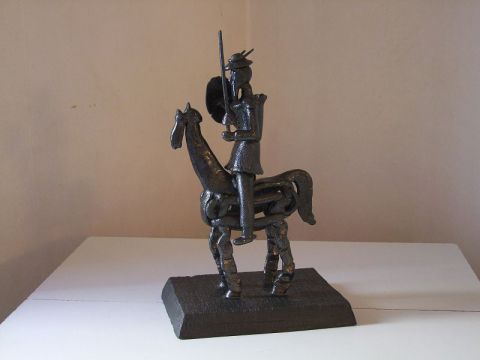 Don Quichotte - Sculpture - Xavier Jarry-Lacombe