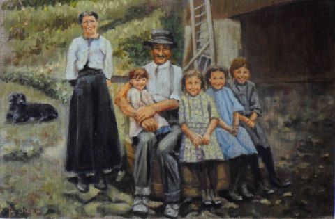 La famille Duchemin - Peinture - chanu
