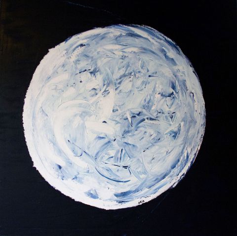 Pleine Lune - Peinture - Oria