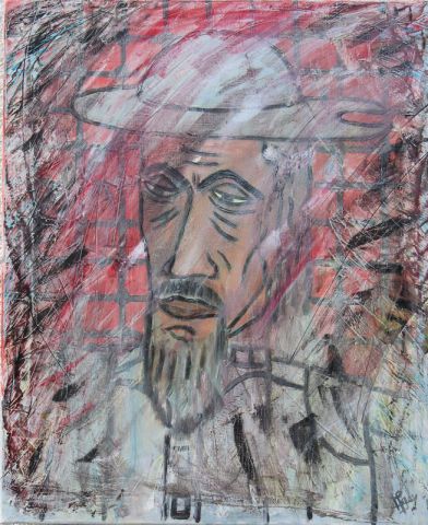 Portrait de don quichotte - Peinture - Michel Gay