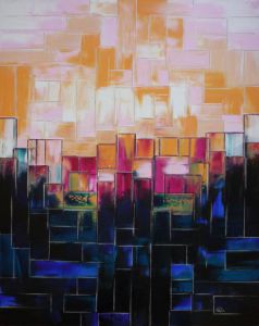 Voir cette oeuvre de Olivia BOA: Sunset on buldings