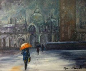 Voir cette oeuvre de Dam Domido: Venise, San Marco sous la neige