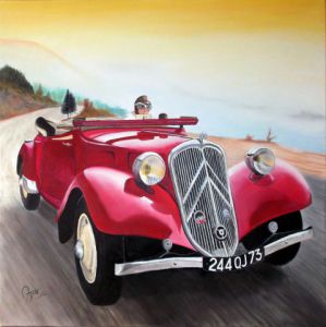 Voir cette oeuvre de Sylvestre Aznar: Traction Cabriolet 11B 1938