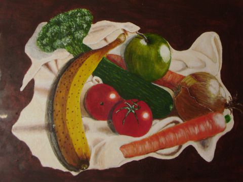fruits et legumes  - Peinture - bdan