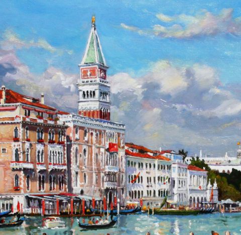 Venise (détail) - Peinture - Henri Le Goff