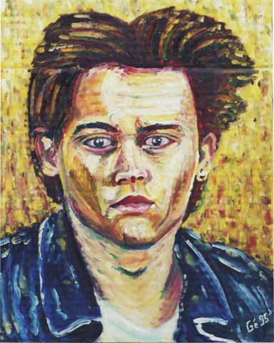 Johnny Depp - Peinture - Gerard SERVAIS
