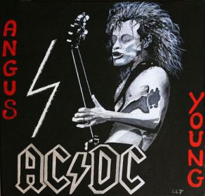 Voir cette oeuvre de Liseletoudic: Angus young d'AC/DC