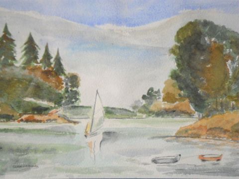 La riviere - Peinture - anni