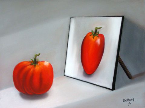 Rêve de tomate - Peinture - BETTY-M peintre