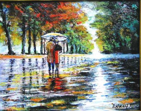 tendre pluie - Peinture - edward