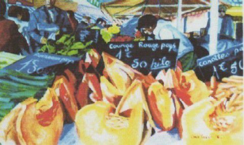 Sur lkes marchés de Provence (Bécaud) - Peinture - KAN