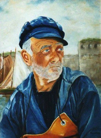 L'artiste KAN - Vieux pêcheur Concarnois