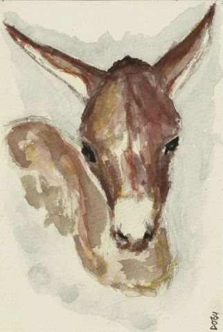 Mon ânon gracieux - Peinture - dogu erker