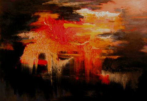 L'artiste jean pierre MALLET - Paysage flamboyant 5