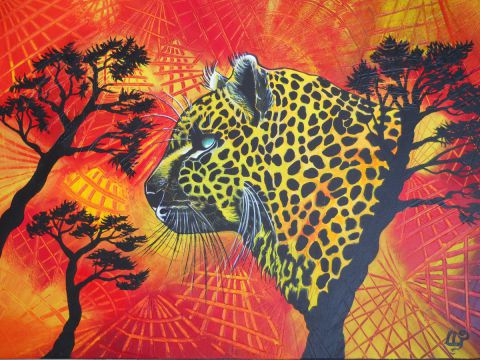 leopard - Peinture - Liseletoudic