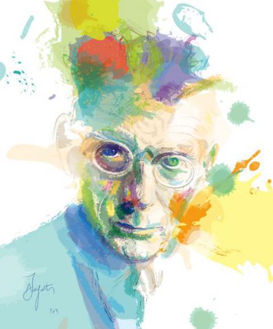 Samuel Beckett - Peinture - James AUGUSTIN
