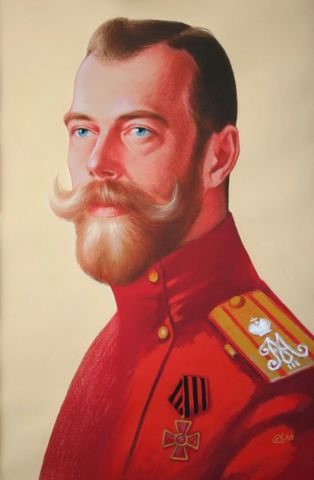 tsar Nicolas II - Peinture - Igor Stepanov