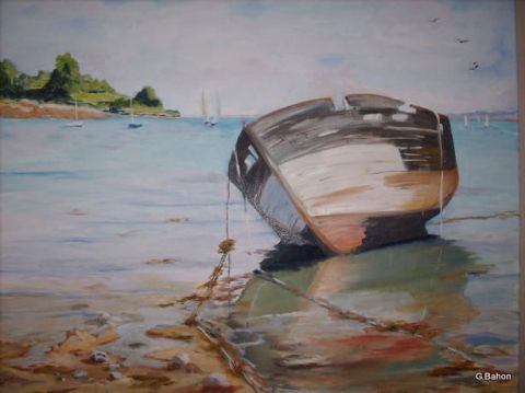 Old Boat - Peinture - Gerard Bahon