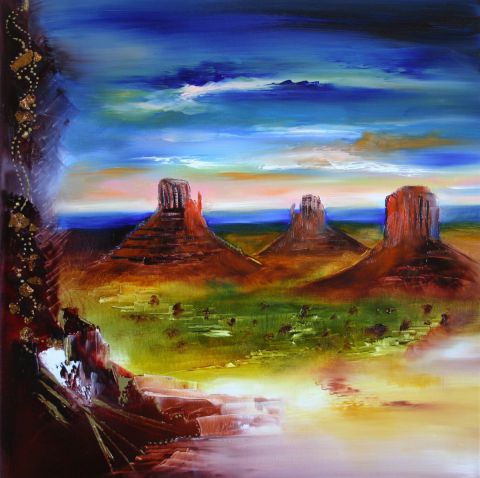 Le grand Canyon - Peinture - Sophie SIROT