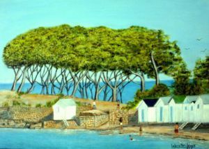 Voir cette oeuvre de lebreton-hays: La plage des dames à Normoutier 85