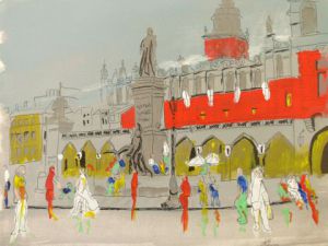 Peinture de Arsene Gully: La place de Cracovie