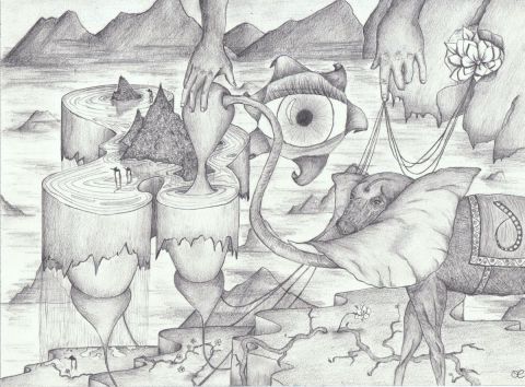 L'artiste oraerns - Fleur merveilleuse des montagnes d'où naissent des lacs qui abreuvent des éléph