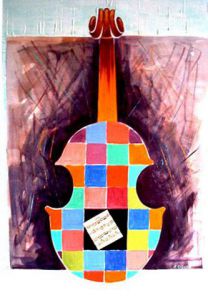 Voir cette oeuvre de ALAIN GUEUDET: violon arlequin