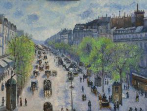 Voir cette oeuvre de chanu: Bd de Montmartre au printemps