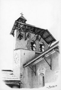 Voir le détail de cette oeuvre: Le clocher de Ceillac (Queyras)