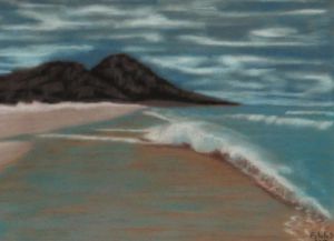 Peinture de EstelleD: Arrière saison sur la côte
