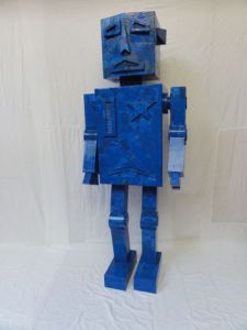 Voir cette oeuvre de Cyrille Plate: Robot bleu