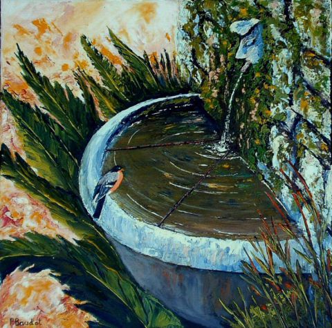 La vieille fontaine - Peinture - PASCAL BAUDOT