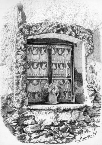 L'artiste Clement MOUCHE - Fenêtre à Pierre-Grosse (Queyras)