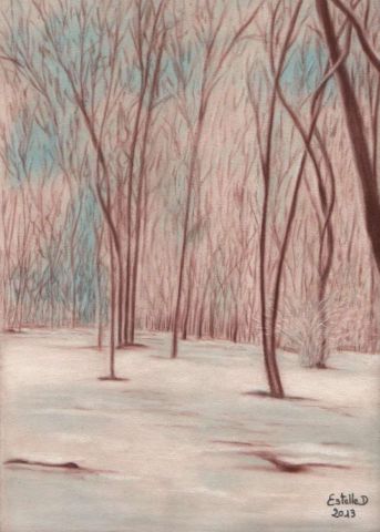 Paix hivernale - Peinture - EstelleD