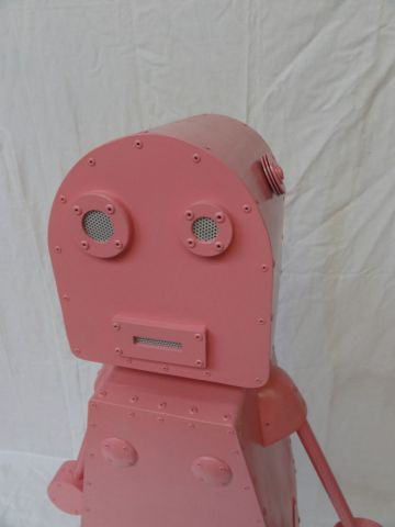 L'artiste Cyrille Plate - Robot rose