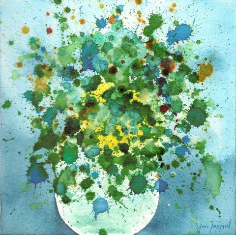 Le bouquet - Peinture - Yves Fremin