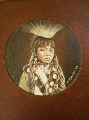 L'artiste Clement MOUCHE - Enfant Amérindien