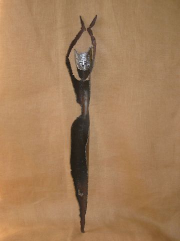 L'artiste catherine vaganay metal sculpture - Muse I/5
