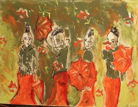 L'artiste clementine arbonnier - ombrelles et chinoiseries