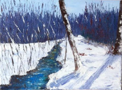 La neige - Peinture - Catherine James