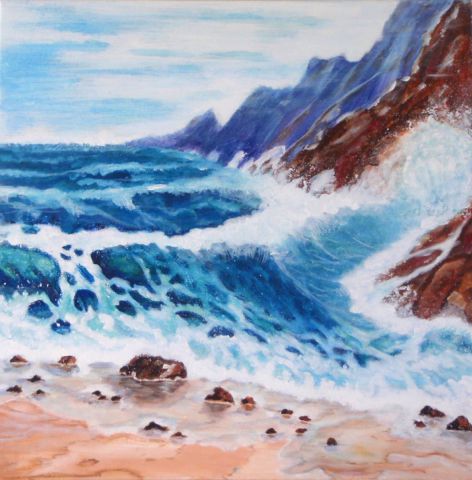 Cliffs - Peinture - maryetka