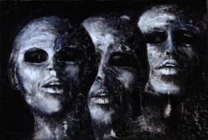 Voir cette oeuvre de Bernard CHOPIN : les masques d'argile