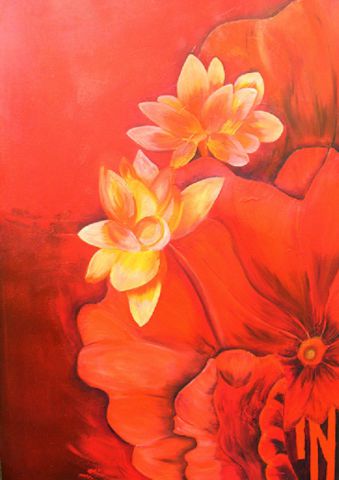Fleur Asiatique - Peinture - lisky